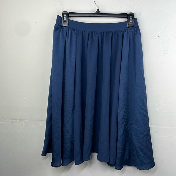 Zara Basics Dark Blue A line skirt size XS - Picture 1 of 11